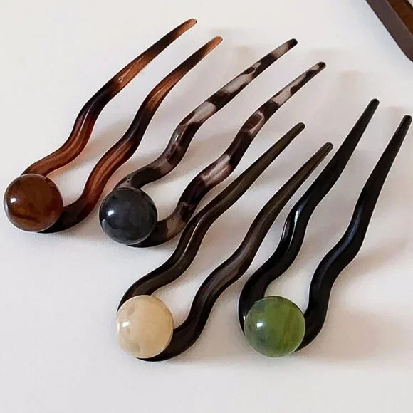 U Shaped French Hair Pin Hair Clips Pearl French Hair Pins for Women Elegant Fre - Picture 7 of 8